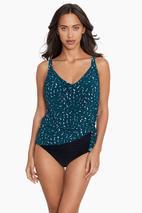 MagicSuit Shadow Dot Separate Missy Tankini Top